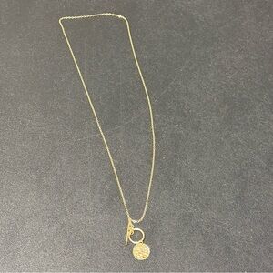 Elegant Gold Pendant Necklace, 26”